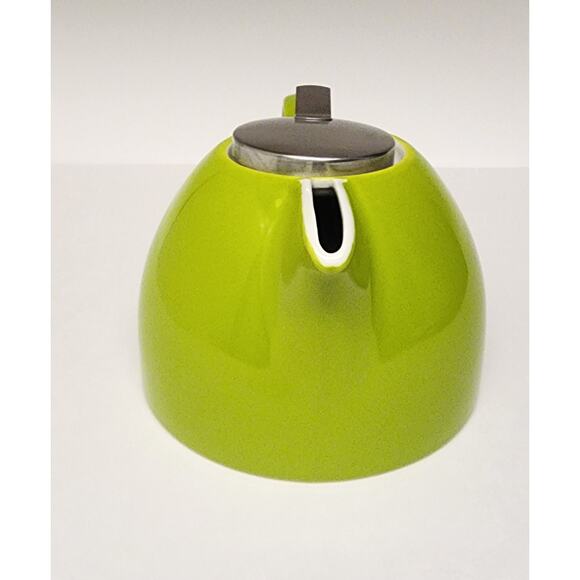 Tea Forte Pugg 24oz Ceramic Teapot Improved Stainless Tea Infuser & Lid - Picture 5 of 9